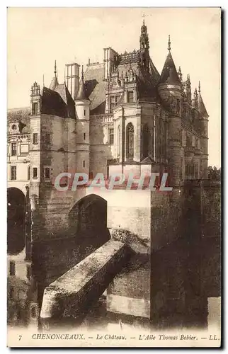 Ansichtskarte AK Chenonceaux le chateau L&#39aile Thomas Bobier