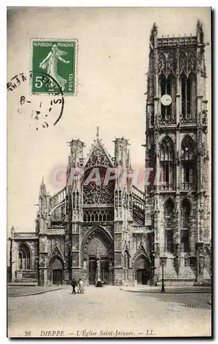 Cartes postales Dieppe L&#39eglise Saint Jacques