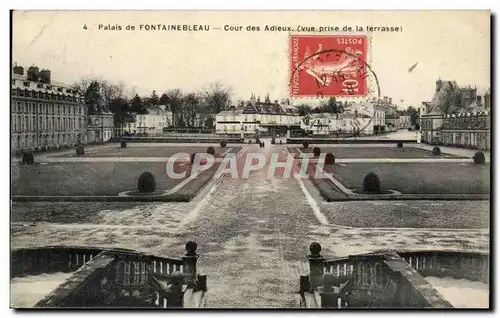 Cartes postales Palais de Fontaineableau Cour des adieux