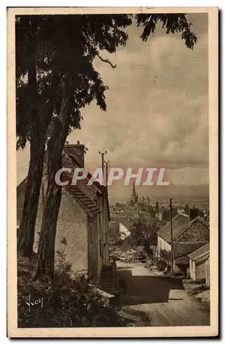 Cartes postales Autun La cathedrale vue du village de Couhard