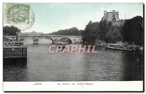 Ansichtskarte AK Paris La Seine au port royal