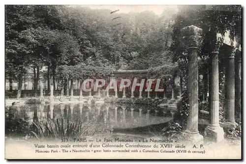 Ansichtskarte AK Paris Le parc Monceau La Naunachie