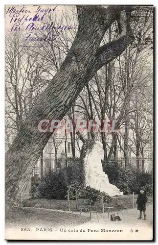 Paris Ansichtskarte AK Un coin du parc Monceau