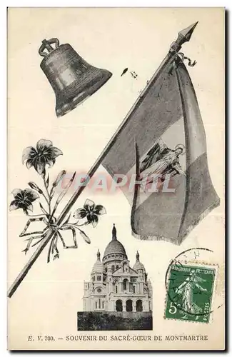 Paris Ansichtskarte AK Souvenir du Sacre Coeur de Montmartre