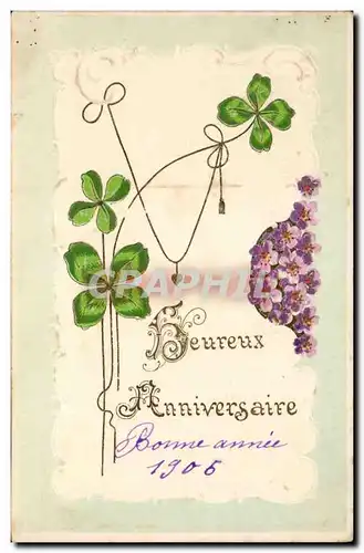 Cartes postales Fantaisie Fleurs Heureux anniversaire