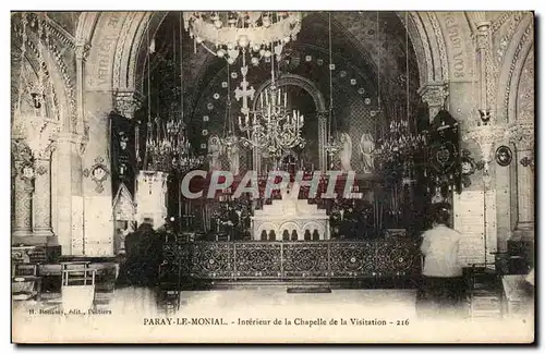 Paray le monial Cartes postales Interieur de la chapelle de la visitation