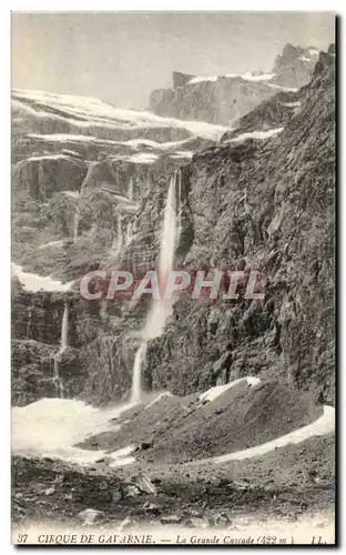 Ansichtskarte AK Cirque de Gavarnie La grande cascade