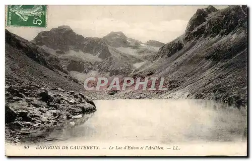 Cartes postales Environs de CAuterets Le lac d&#39Estom et l&#39Ardiden