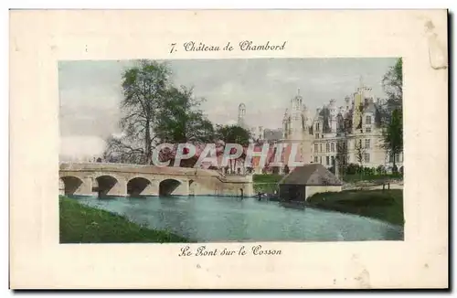 Ansichtskarte AK Chateau de Chambord Le pont sur le cosson