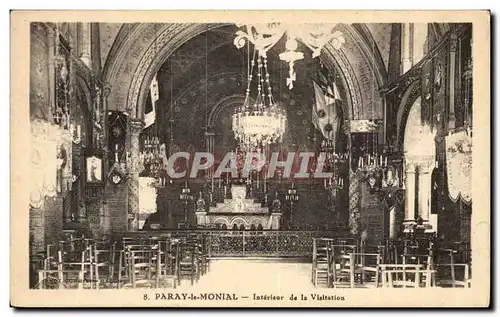 Cartes postales Paray le monial Interieur de la visitation