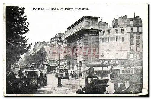 Cartes postales Paris Boul et porte St martin