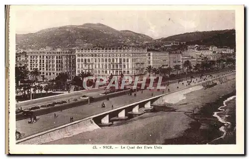 Cartes postales Nice Le quai des Etats Unis