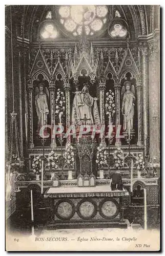 Cartes postales Bon SEcours Eglise Notre DAme la chapelle