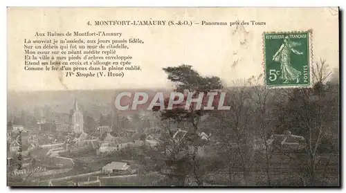 Cartes postales Montfort l&#39amaury Panorama pres des tours