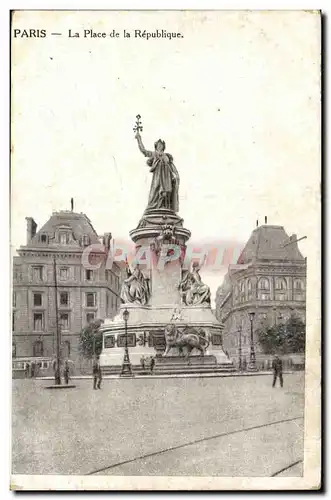 Cartes postales Paris Parc Place de la Republique