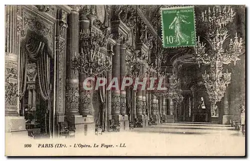 Cartes postales Paris L&#39 Opera Le foyer