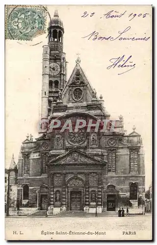 Cartes postales Paris eglise Saint Etienne du Mont