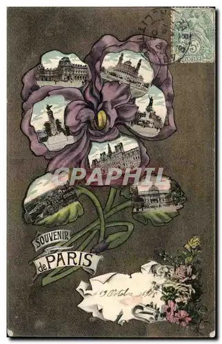 Cartes postales Fantaisie Paris Souvenir