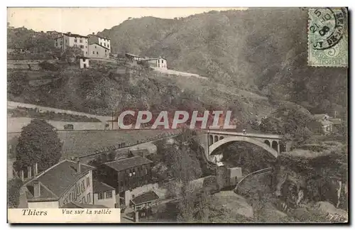 Cartes postales Thiers Vue vers la vallee