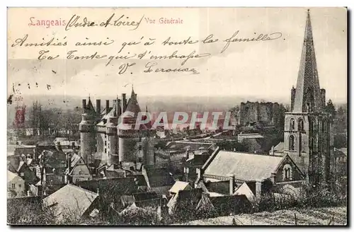 Cartes postales Langeais Vue generale