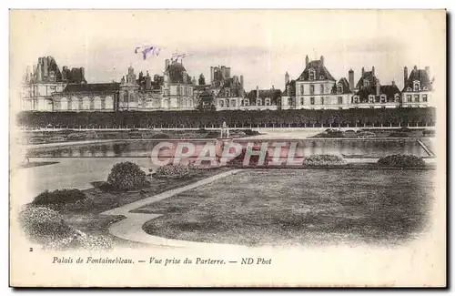 Cartes postales Palais de Fontainebleau Vue prise du parterre