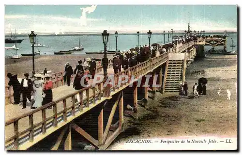 Cartes postales Arcachon Perspective de la nouvelle jetee