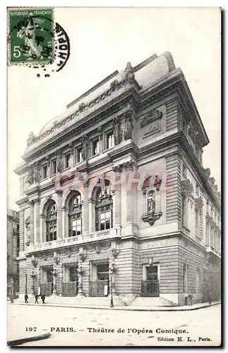 Cartes postales Paris Theatre de l&#39Opera comique