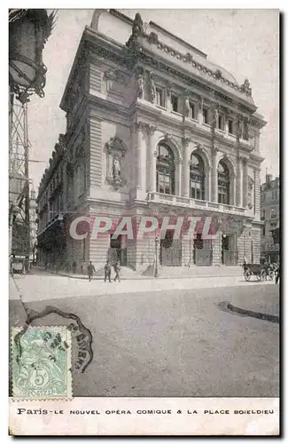 Cartes postales Paris Nouvel opera comique et la place Boieldieu