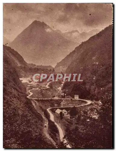 Ansichtskarte AK Cauterets Route de pierrefitte a Cauterets Le limacon