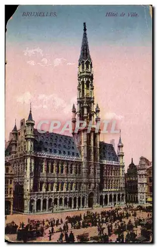 Cartes postales Bruxelles Hotel de ville