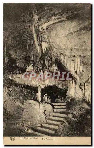 Cartes postales Grottes de Han La mosquee