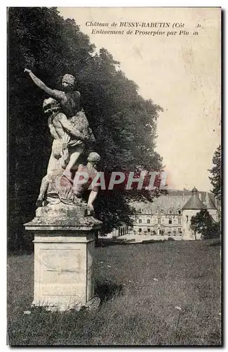 Cartes postales Chateau de Bussy Rabutin Enlevement de Proserpine par Pluton