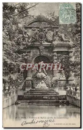 Paris Cartes postales Fontaine de Medicis Jardin du Luxembourg