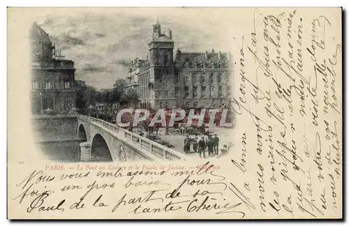 Paris Cartes postales Pont au change et le palais de justice