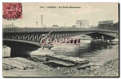 Paris Ansichtskarte AK Pont Mirabeau