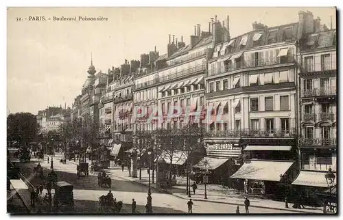 Paris Cartes postales Boulevard Poissonniere