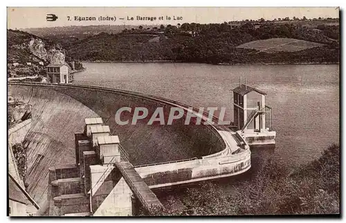 Eguzon Cartes postales Le barrage et le lac