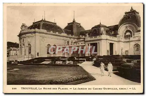 Trouville Cartes postales Le jardin du casino