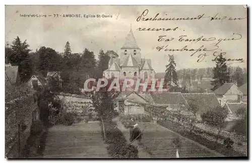 Cartes postales Amboise Eglise St Denis