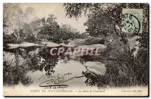 Cartes postales Foret de Fontainebleau La mare de Franchard