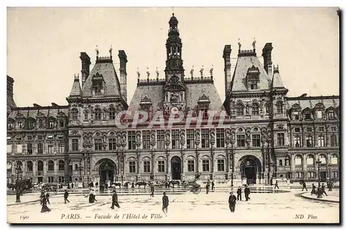 Paris Cartes postales Hotel de ville