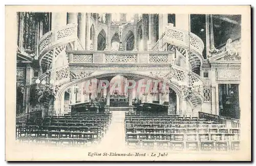 Paris Ansichtskarte AK Eglise St etienne du Mont Le jube