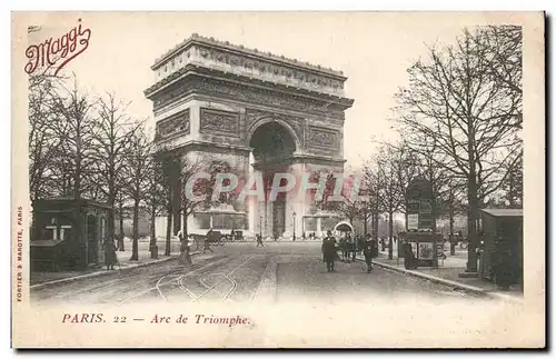 Paris Ansichtskarte AK Arc de TRiomphe La compagnie Maggi