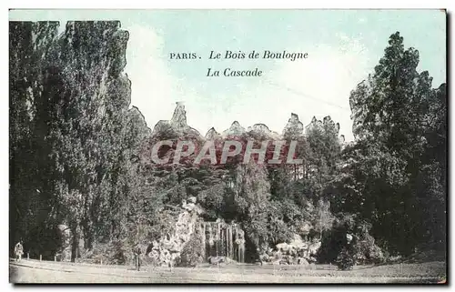 Paris Ansichtskarte AK Bois de Boulogne la cascade