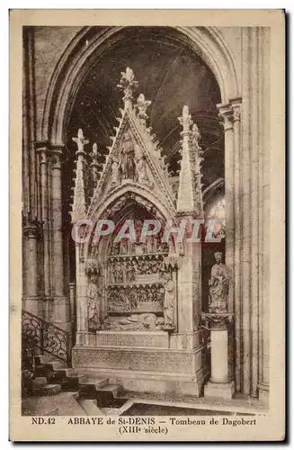 Cartes postales Abbaye de St Denis Tombeau de Dagobert