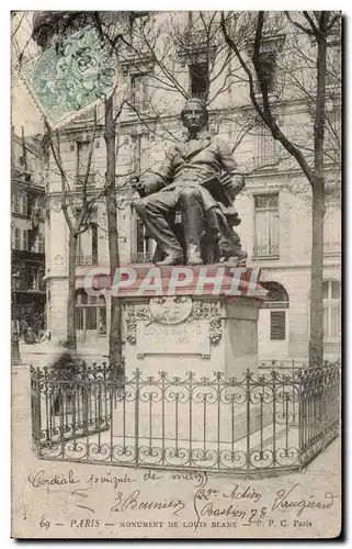 Ansichtskarte AK Paris Monument de Louis Blanc