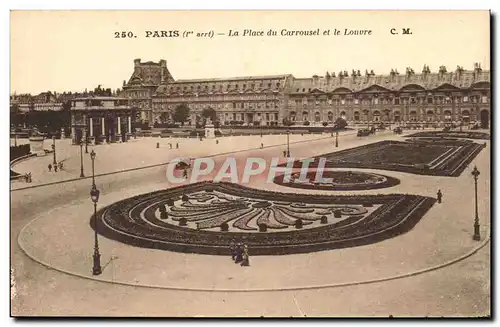 Paris Ansichtskarte AK Place du Carrousel et le Louvre