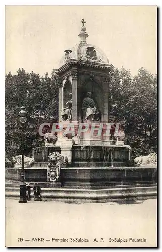 Paris Cartes postales Fontaine St Sulpice