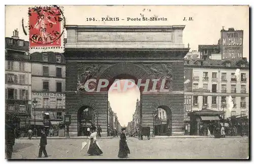 Cartes postales Paris Porte Saint martin