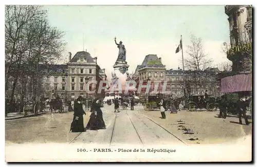 Cartes postales Paris Place de la Republique